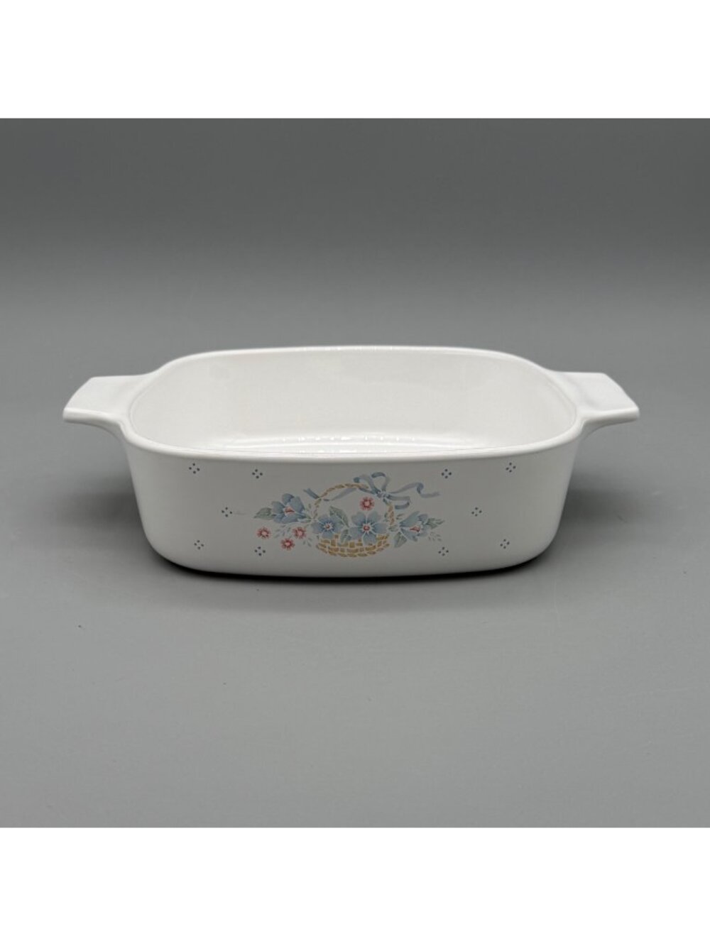 Vintage Corning A-1-B 1 Liter Casserole Dish Country Cornflower Pattern *No Lid*